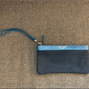 Kate Spade Black and Teal Wristlet